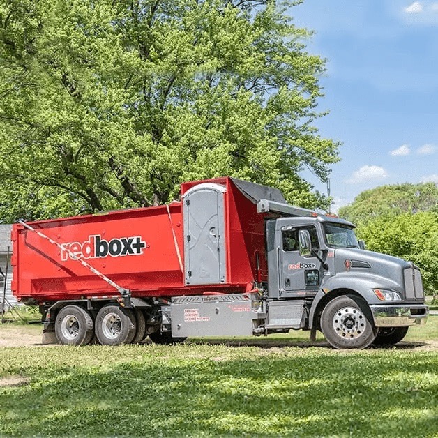 Dumpster delivered for a home cleanout in Austin, TX